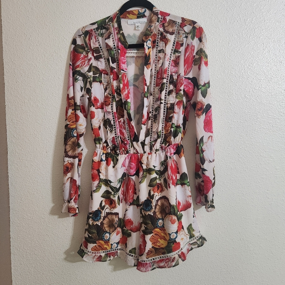 Fourteenth Place Floral Romper